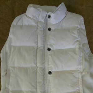 White GAP puffed vest M